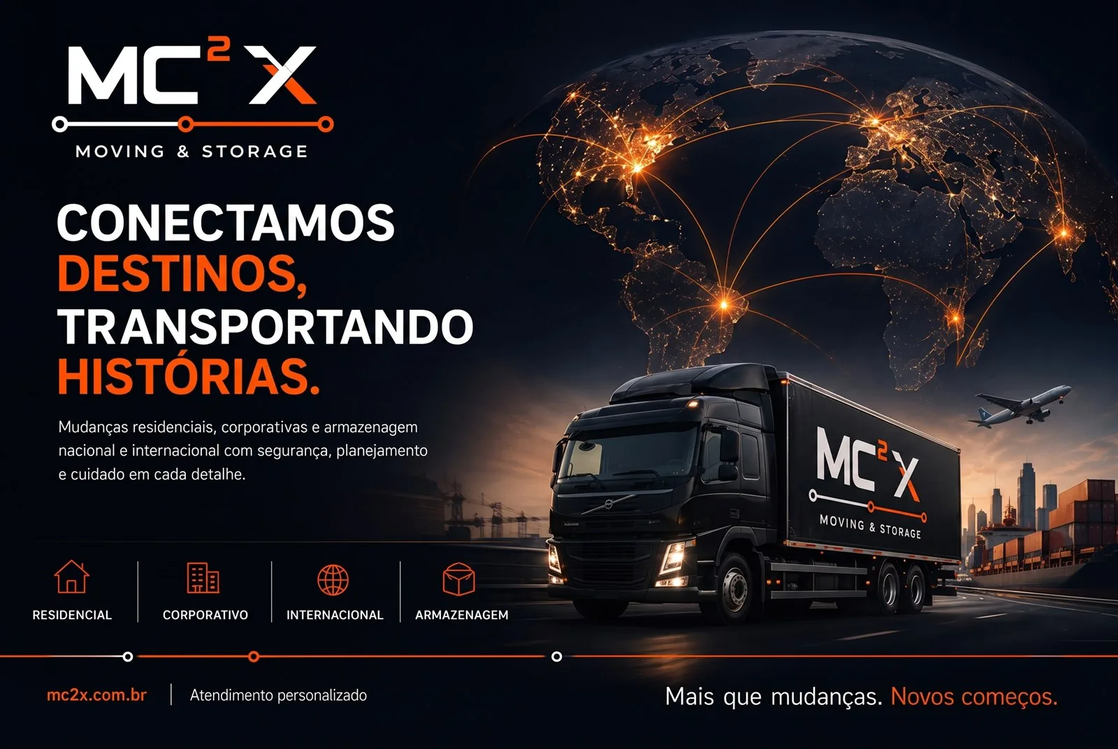 MC²X Moving & Storage, Conectamos destinos, transportando histórias
